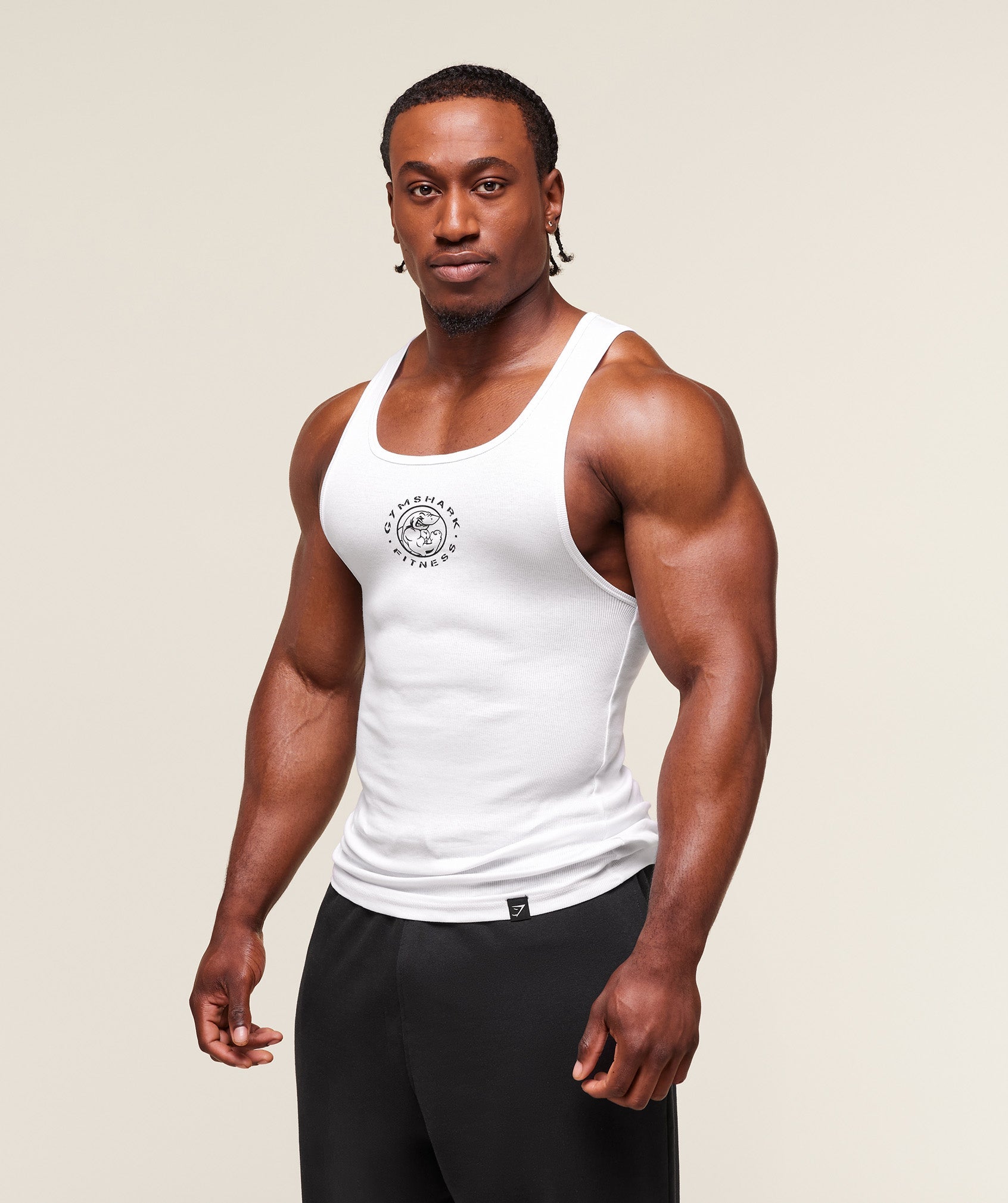 Gymshark Lifting Club Ribbed Tank White