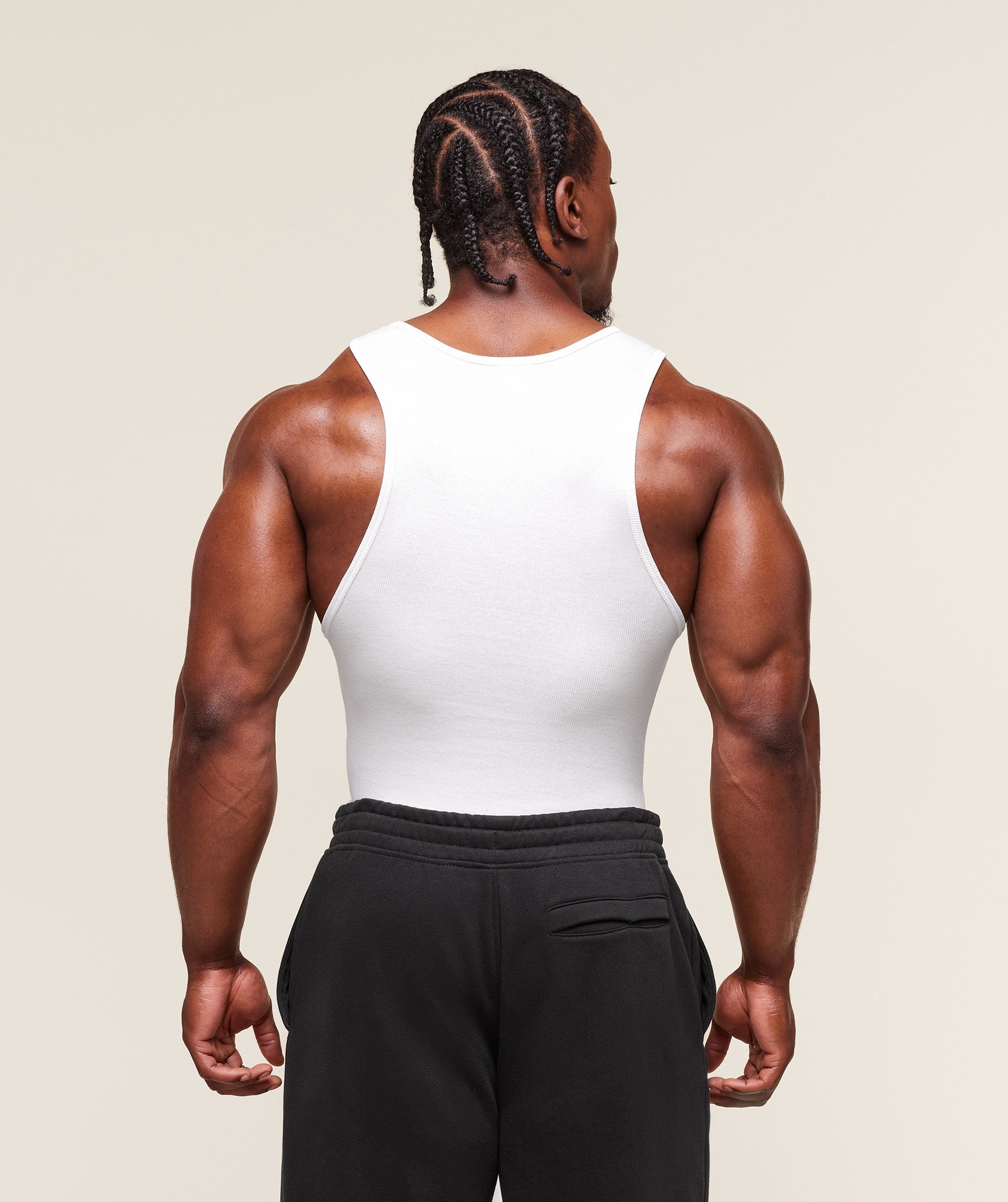 Gymshark Lifting Club Ribbed Tank White