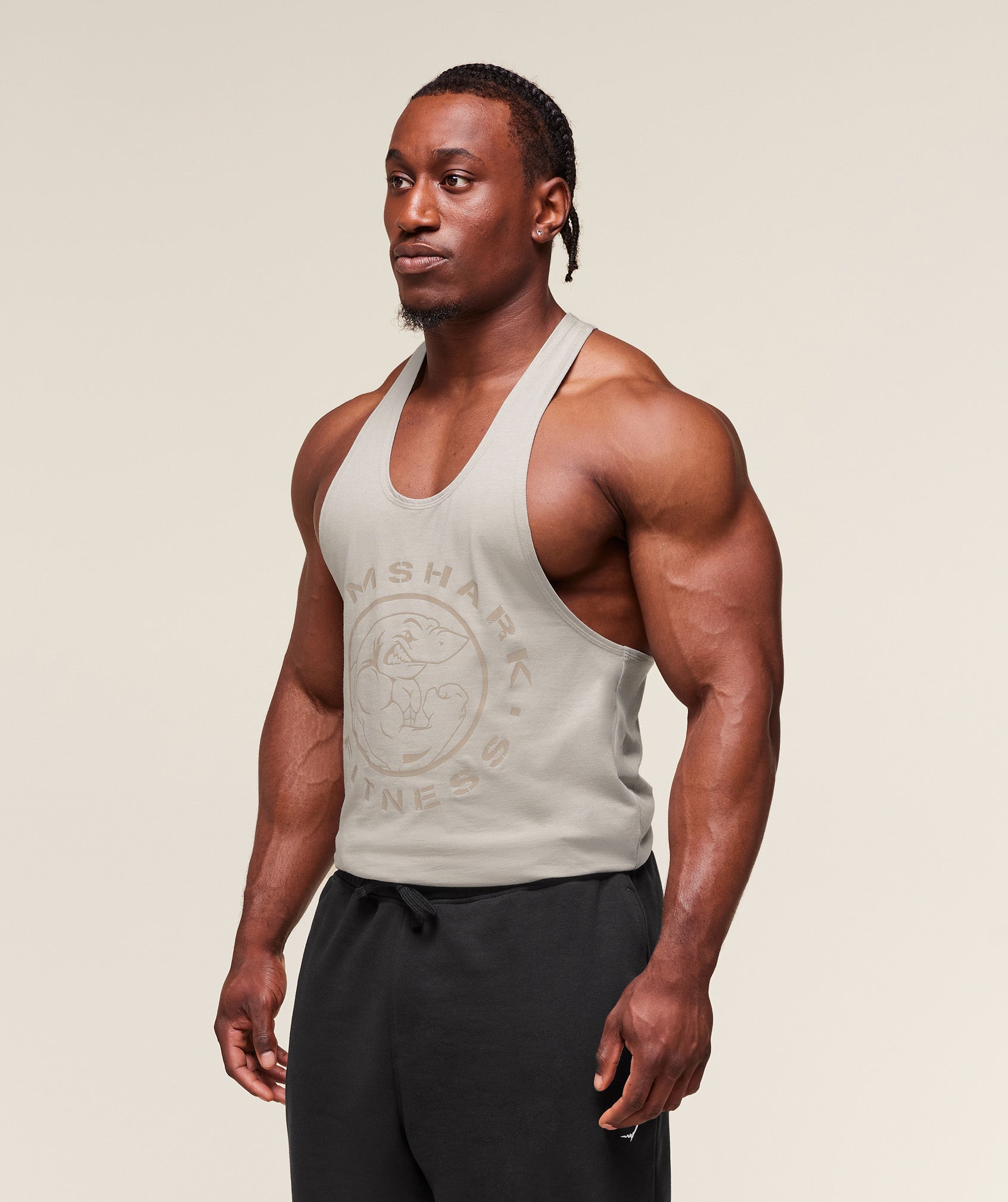 Gymshark Legacy Stringer Stone Grey