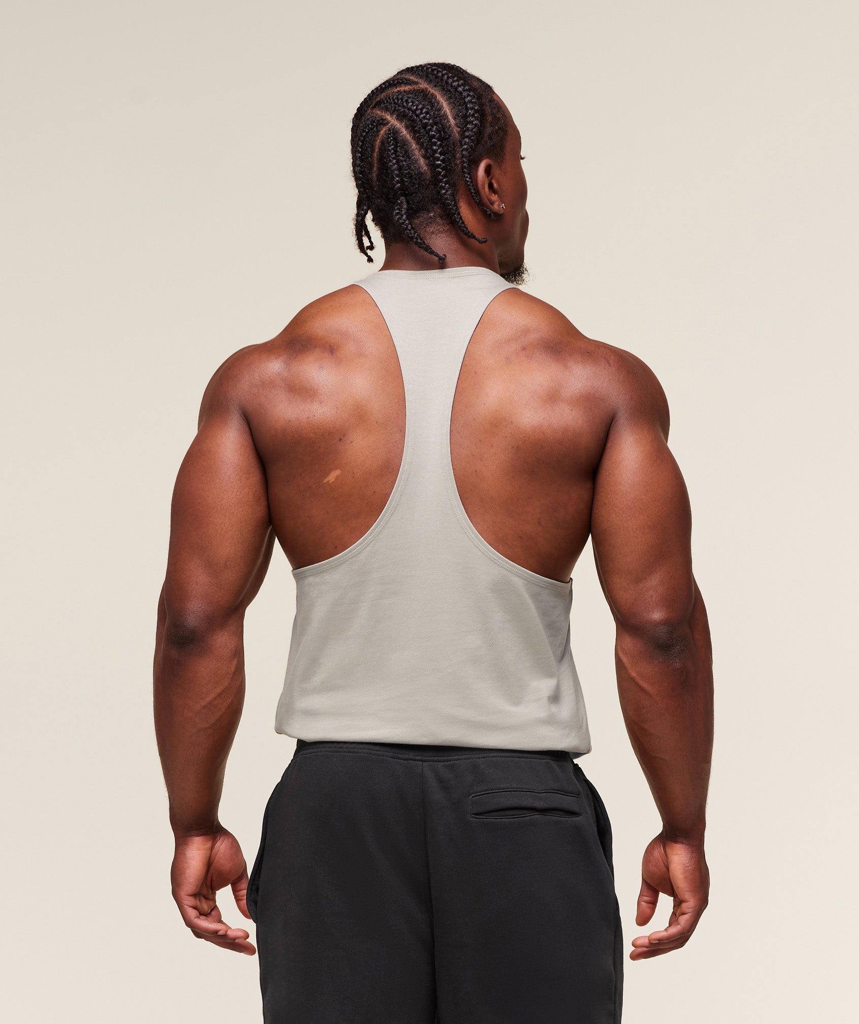Gymshark Legacy Stringer Stone Grey