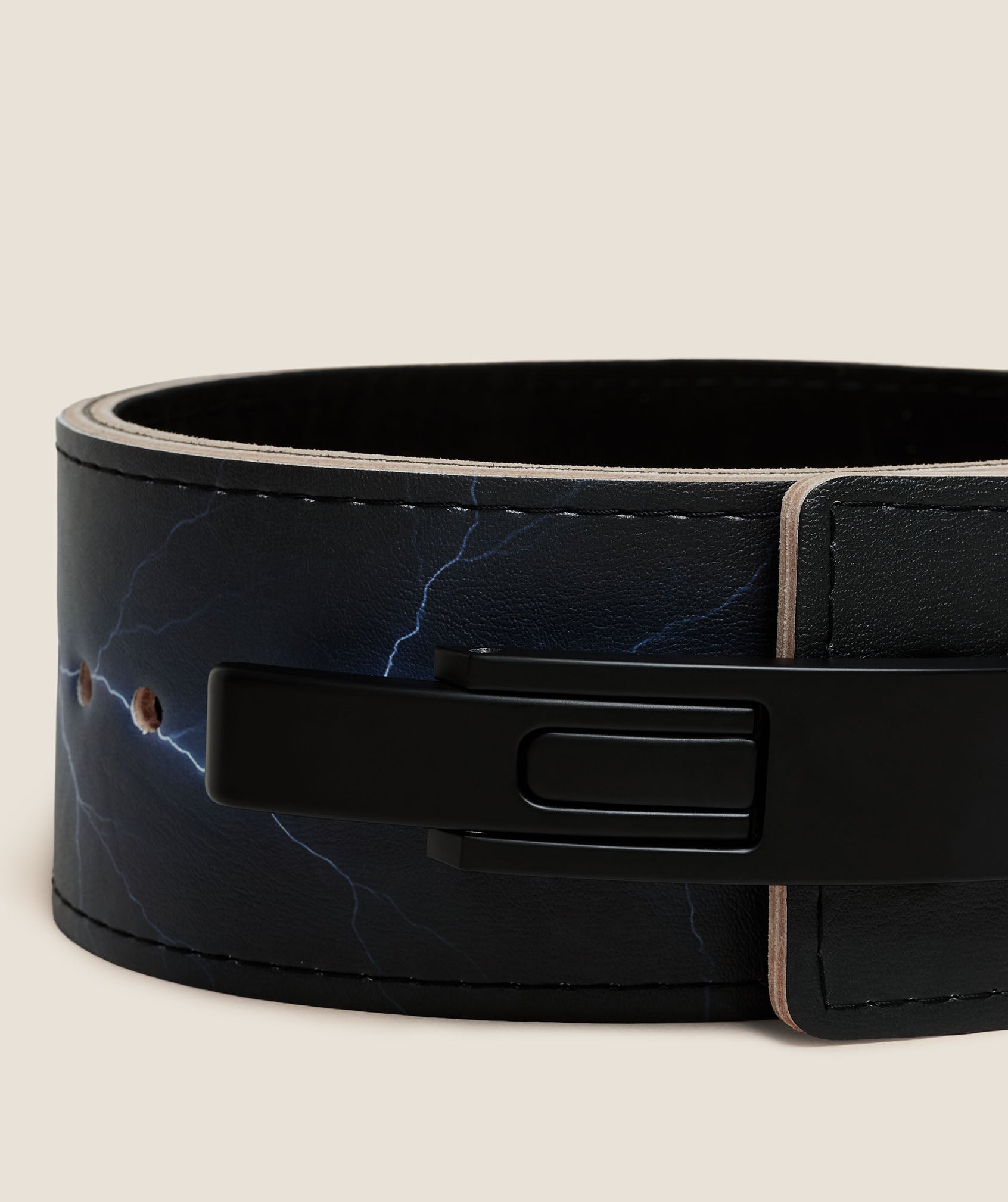 Women's Gymshark Lightning Graphic Lever Belt Gs Black
