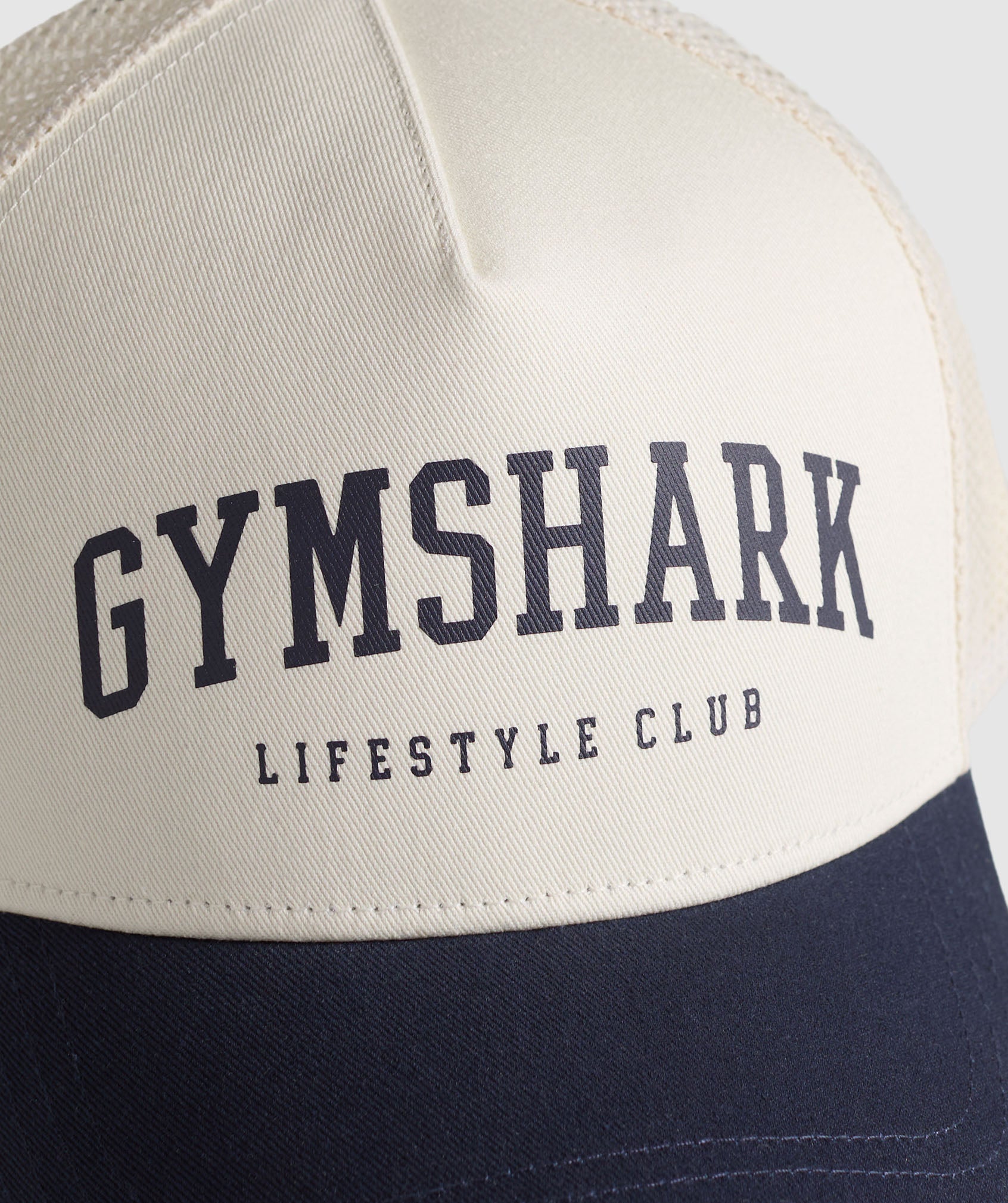 Gymshark Collegiate Trucker Oat White
