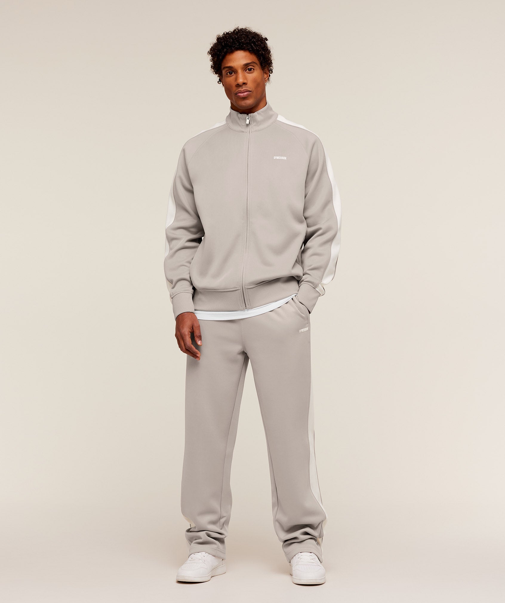 Gymshark Tricot Track Pants Mushroom Grey