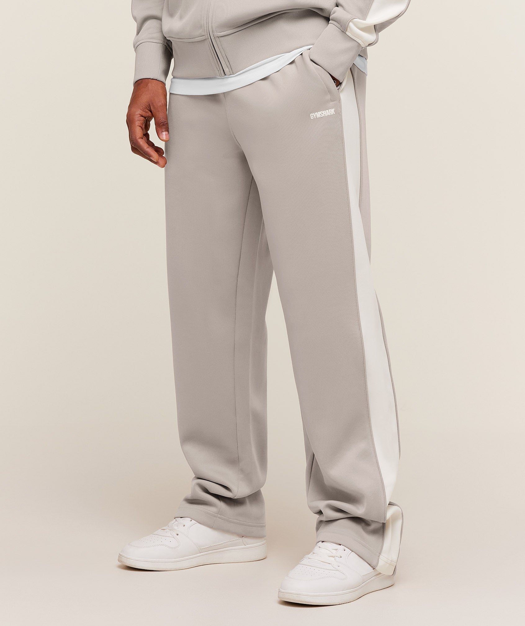 Gymshark Tricot Track Pants Mushroom Grey