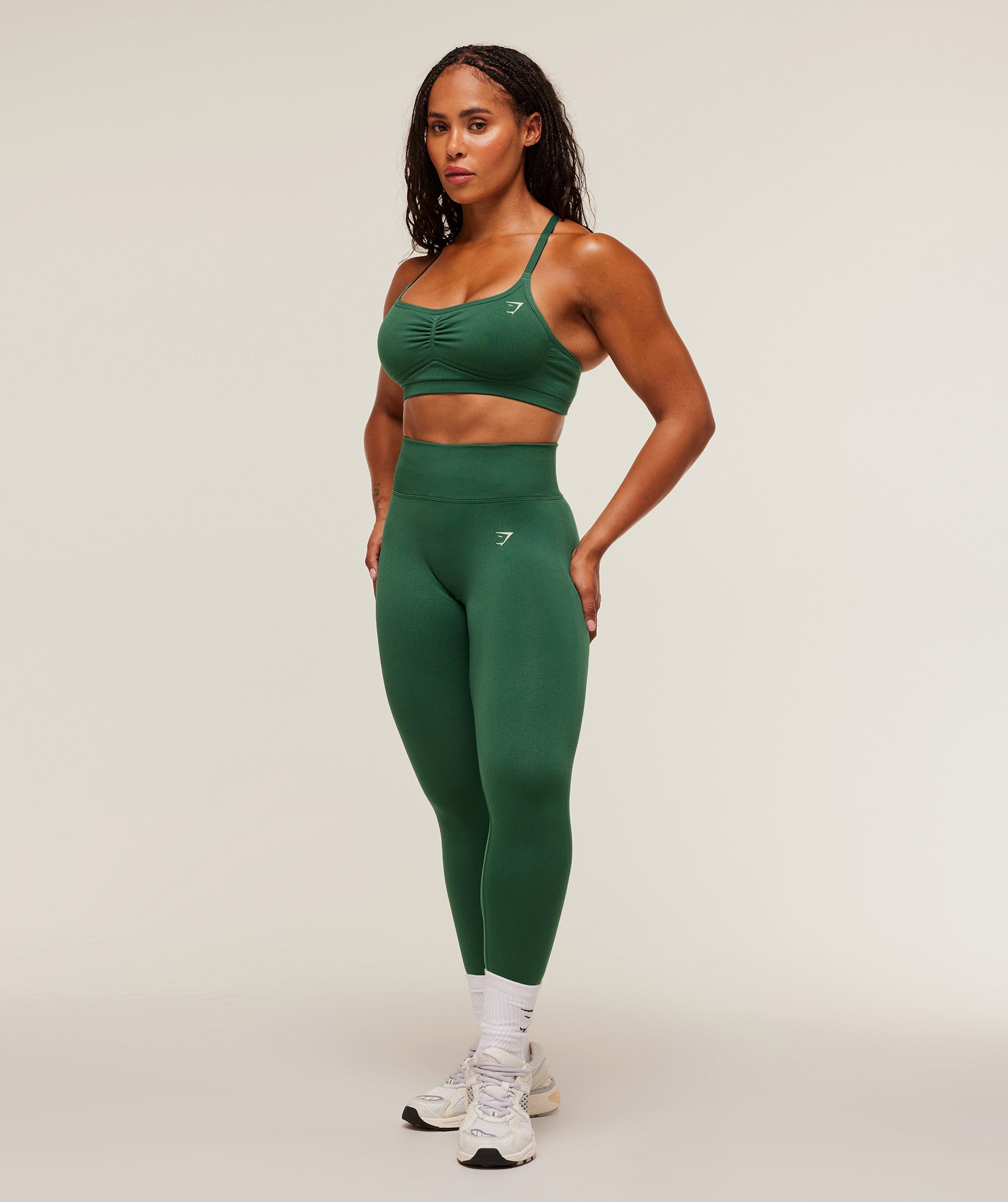Women's Gymshark Lift Seamless Sports Bra Lift Green