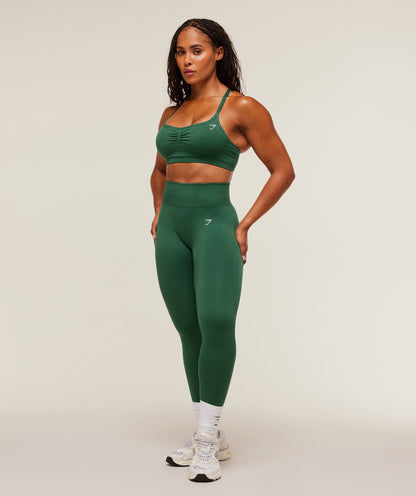 Women's Gymshark Lift Seamless Sports Bra Lift Green