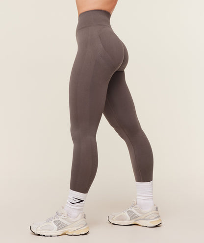 Women's Gymshark Lift Seamless Leggings Cool Brown