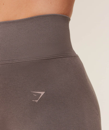 Women's Gymshark Lift Seamless Leggings Cool Brown