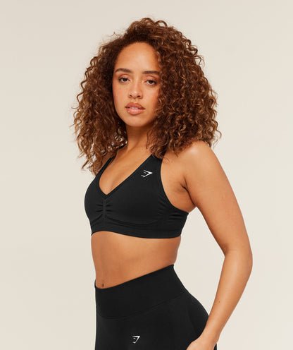 Women's Gymshark Lift Seamless Sports Bra Black