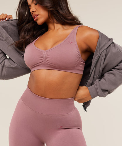 Women's Gymshark Lift Seamless Sports Bra Calm Pink