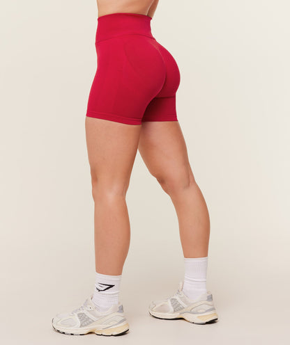 Women's Gymshark Lift Seamless Shorts Carmine Red