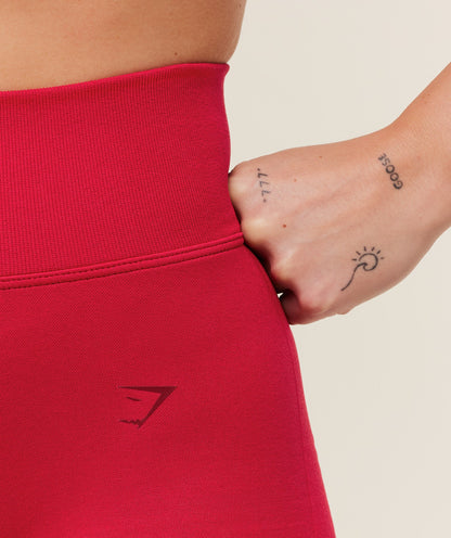 Women's Gymshark Lift Seamless Shorts Carmine Red