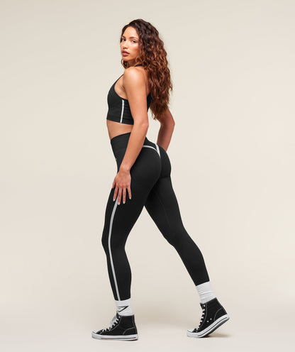 Women's Gymshark Lift Varsity Seamless Leggings Black