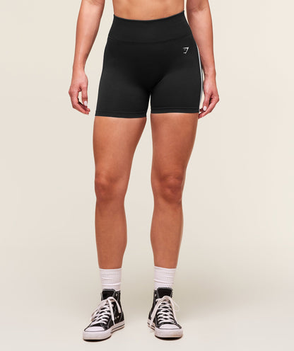 Women's Gymshark Lift Varsity Seamless Short Black
