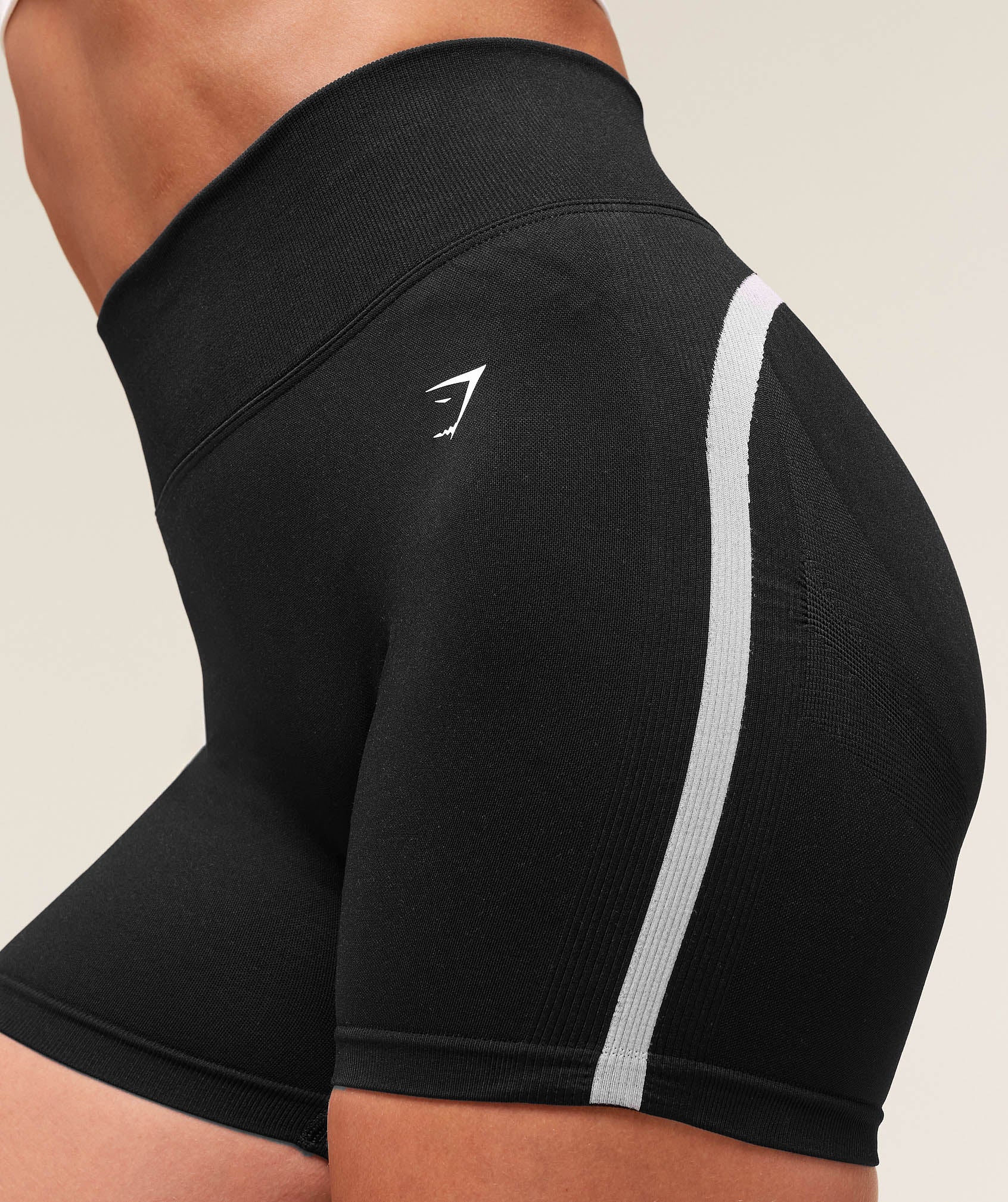 Women's Gymshark Lift Varsity Seamless Short Black