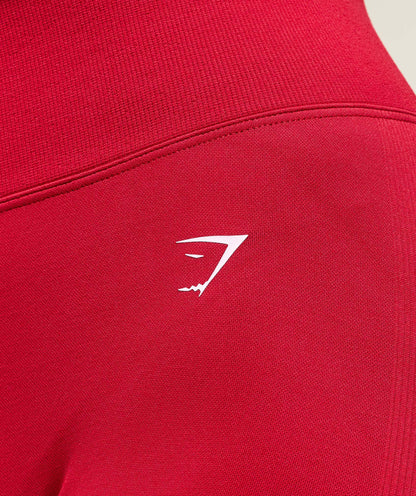 Women's Gymshark Lift Campus Seamless Short Carmine Red