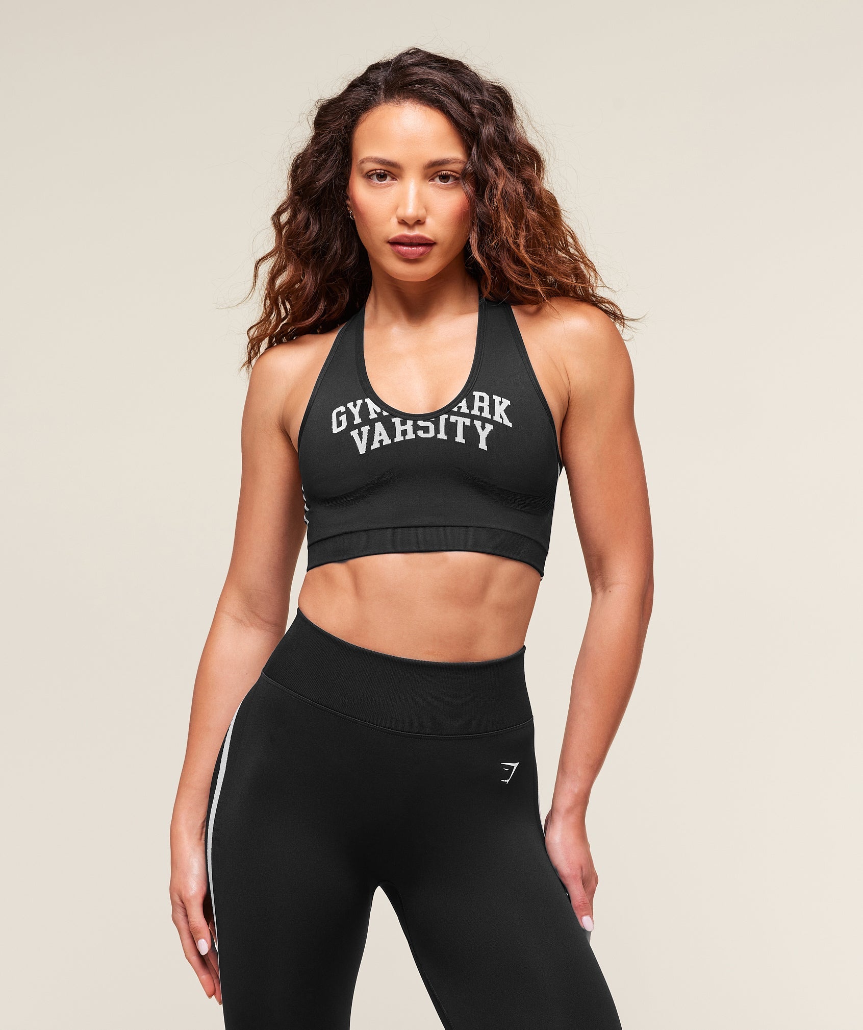 Women's Gymshark Lift Varsity Seamless Tank Black