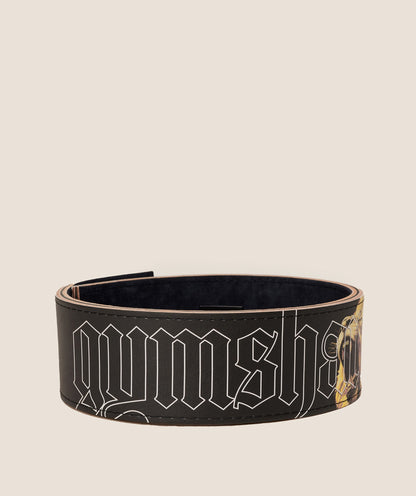 Women's Gymshark Graphic Lever Lifting Belt Black