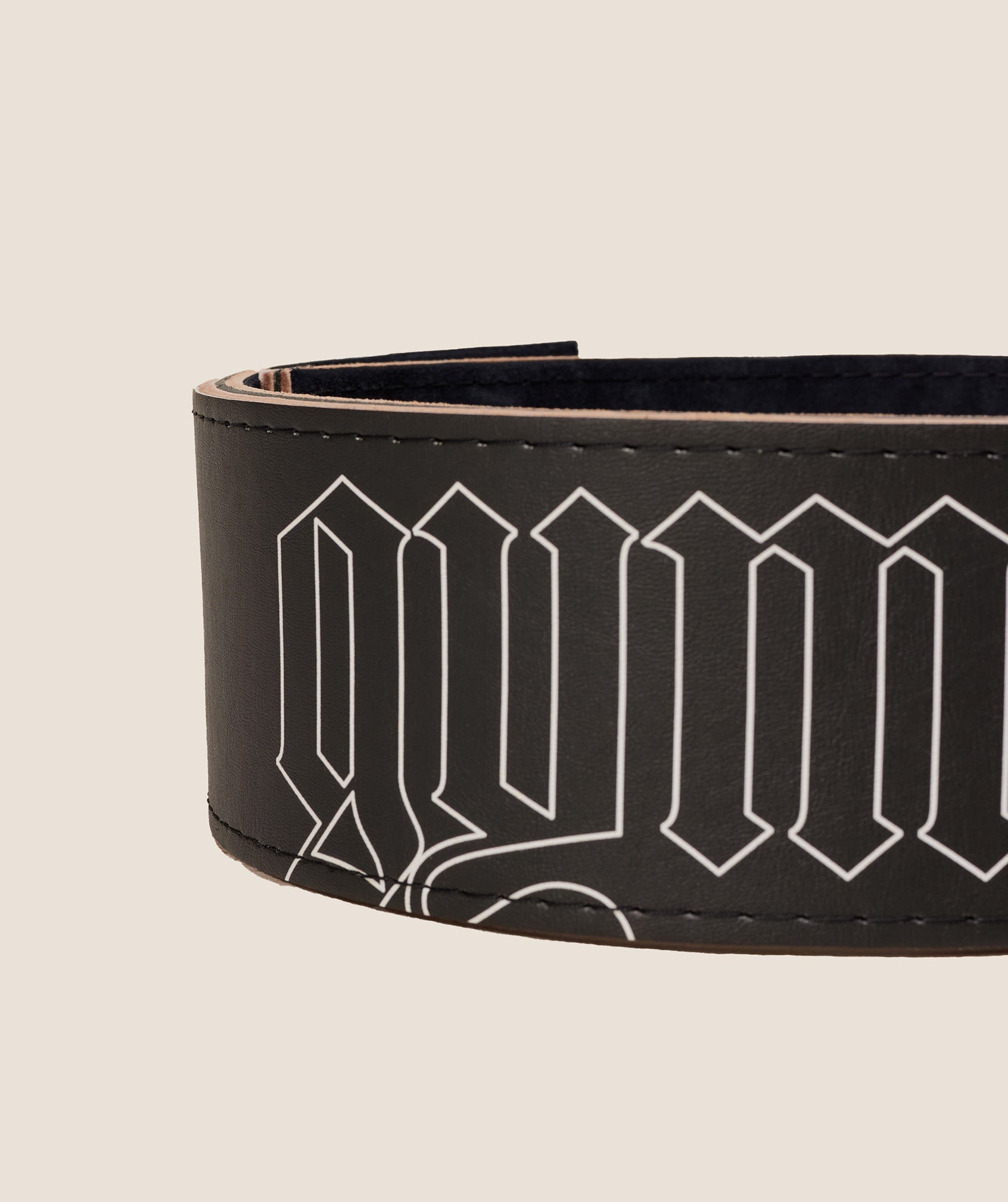 Women's Gymshark Graphic Lever Lifting Belt Black