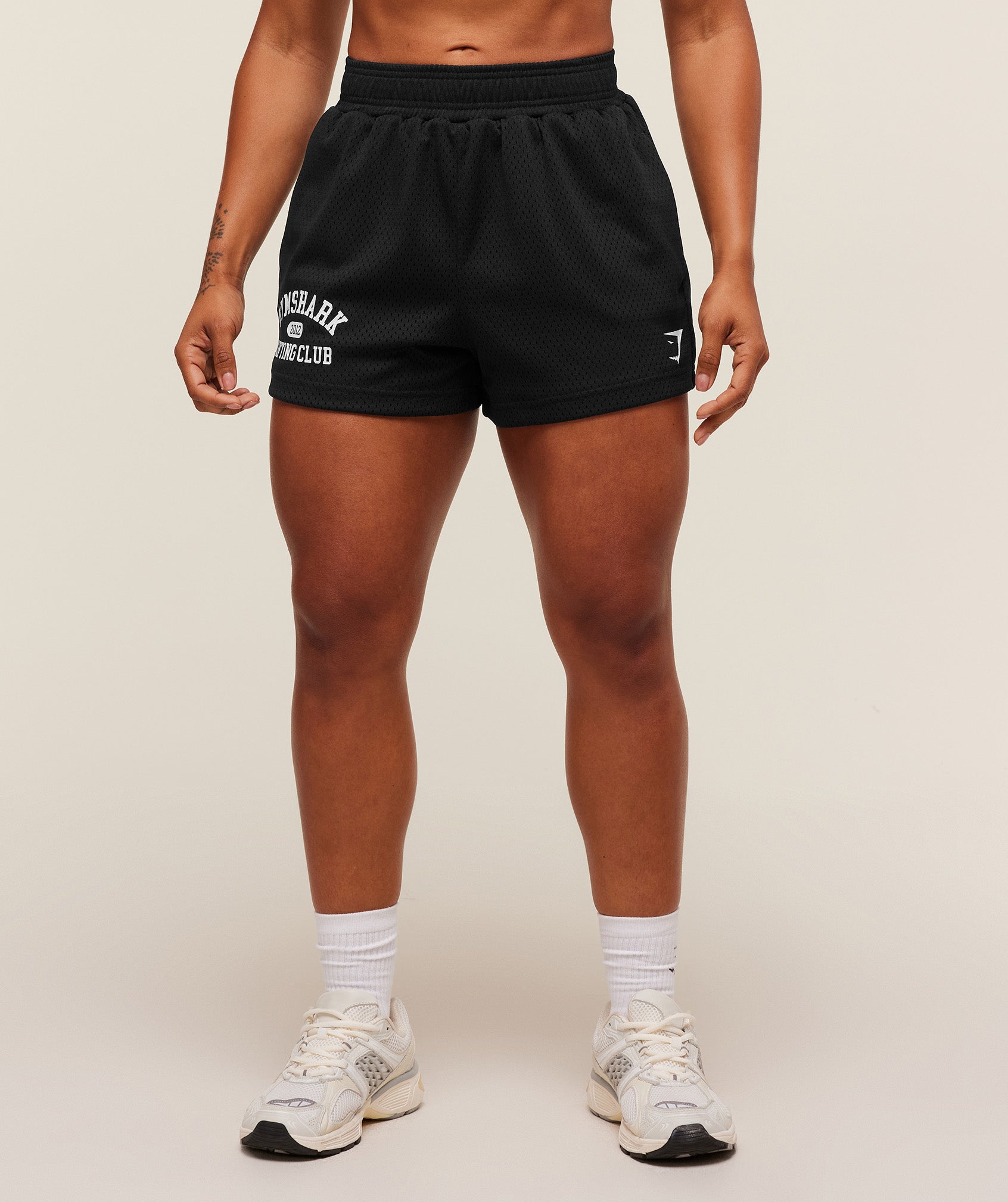 Women's Gymshark Lifting Club Mesh Shorts Black