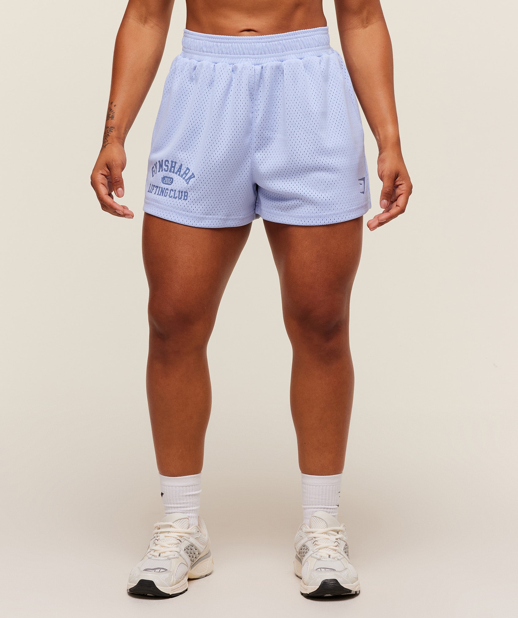Women's Gymshark Lifting Club Mesh Shorts Peri Blue