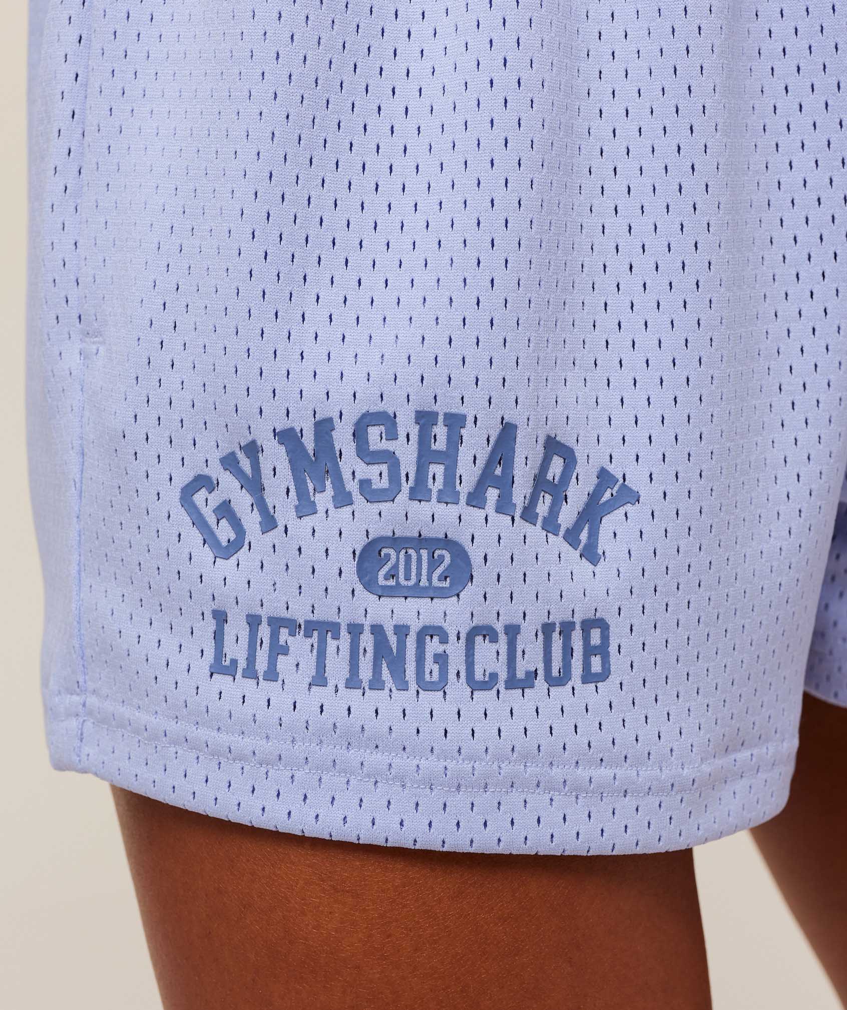 Women's Gymshark Lifting Club Mesh Shorts Peri Blue