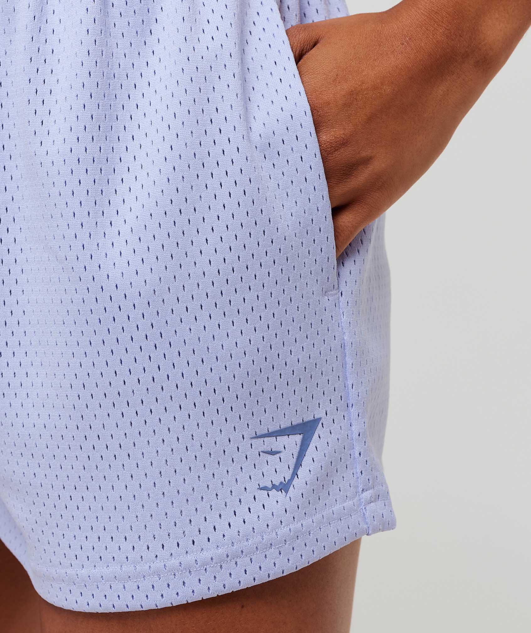 Women's Gymshark Lifting Club Mesh Shorts Peri Blue