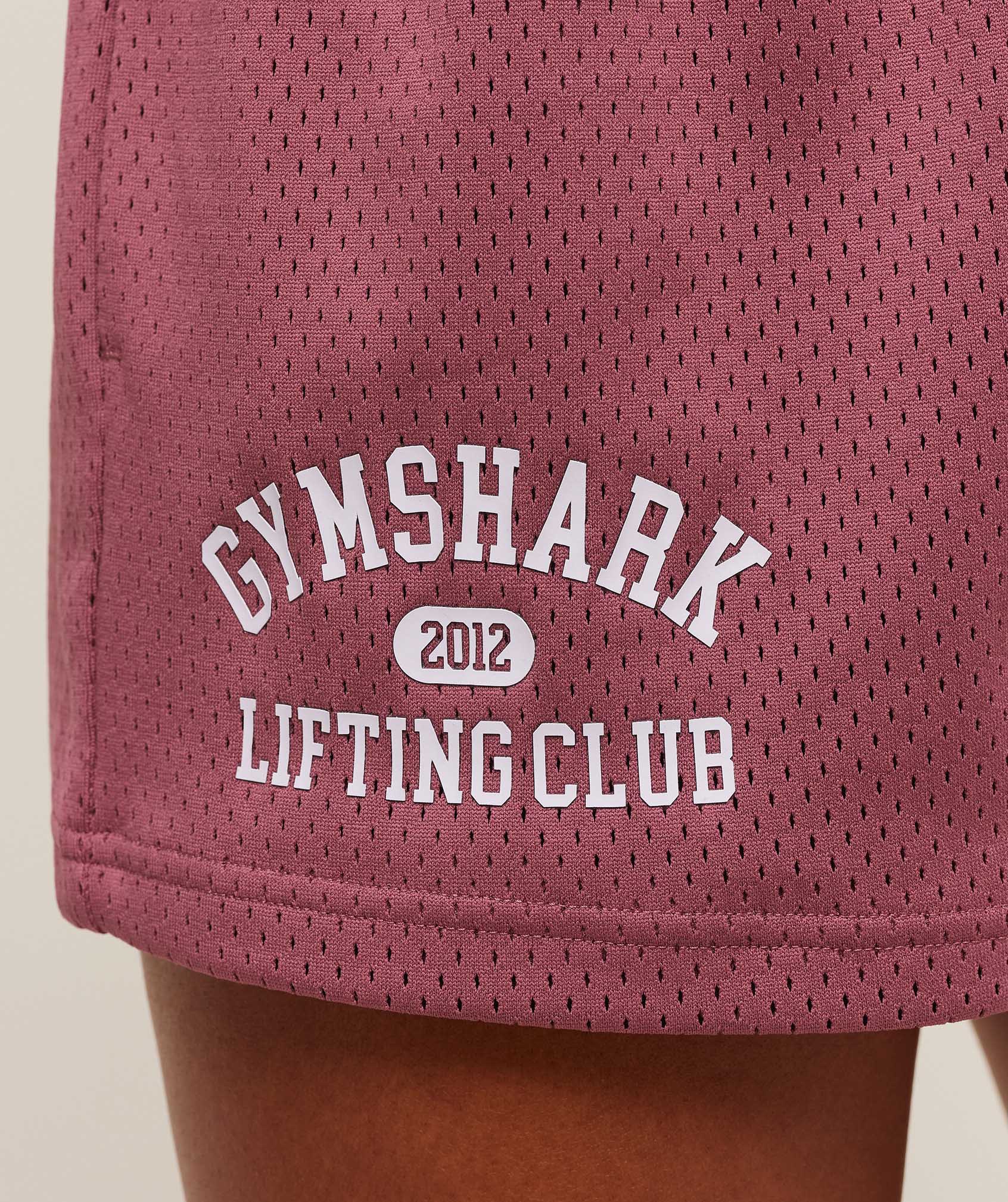 Women's Gymshark Lifting Club Mesh Shorts Reset Pink