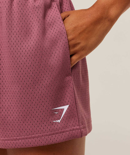 Women's Gymshark Lifting Club Mesh Shorts Reset Pink