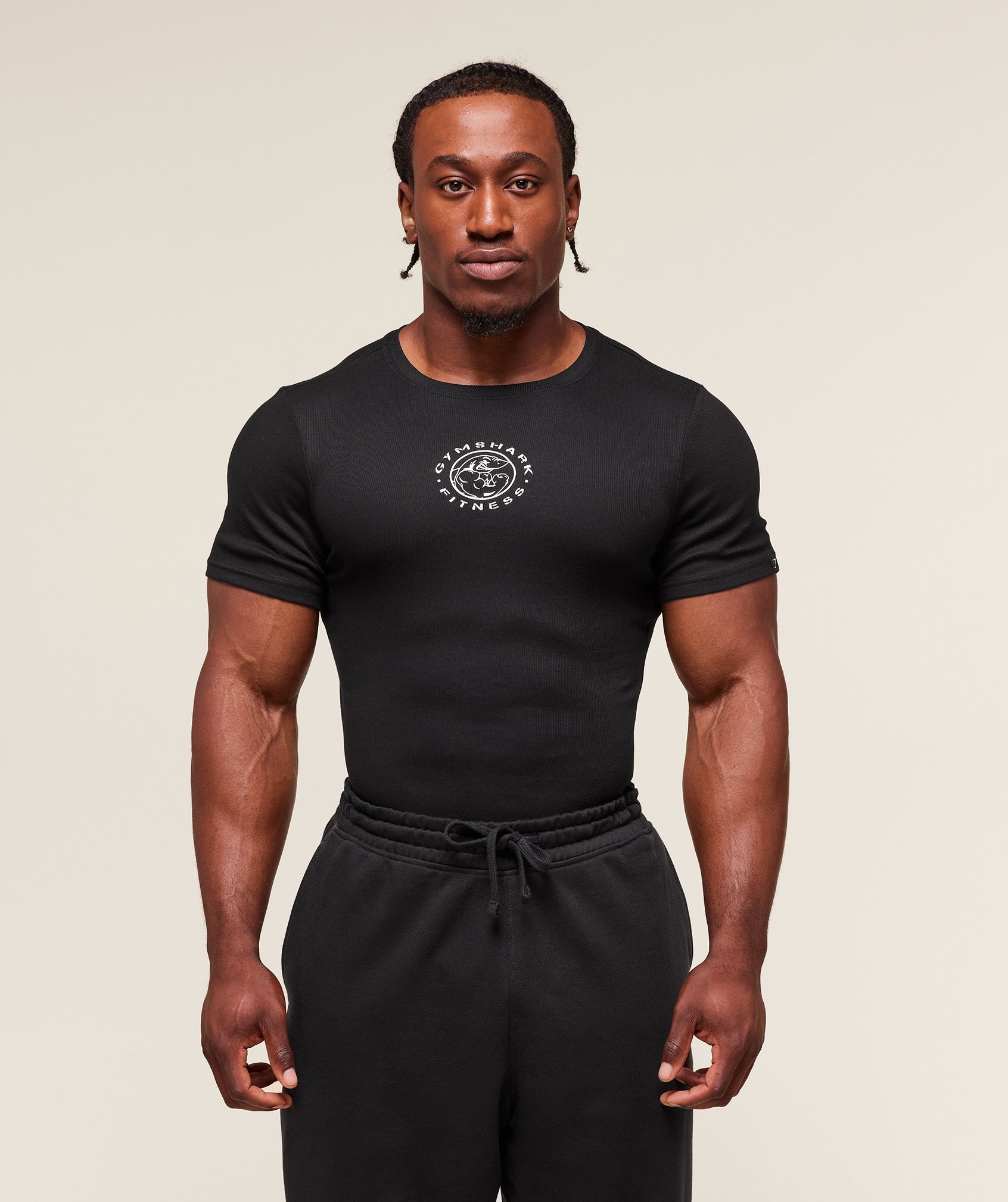 Gymshark Lifting Club Ribbed T-Shirt Black