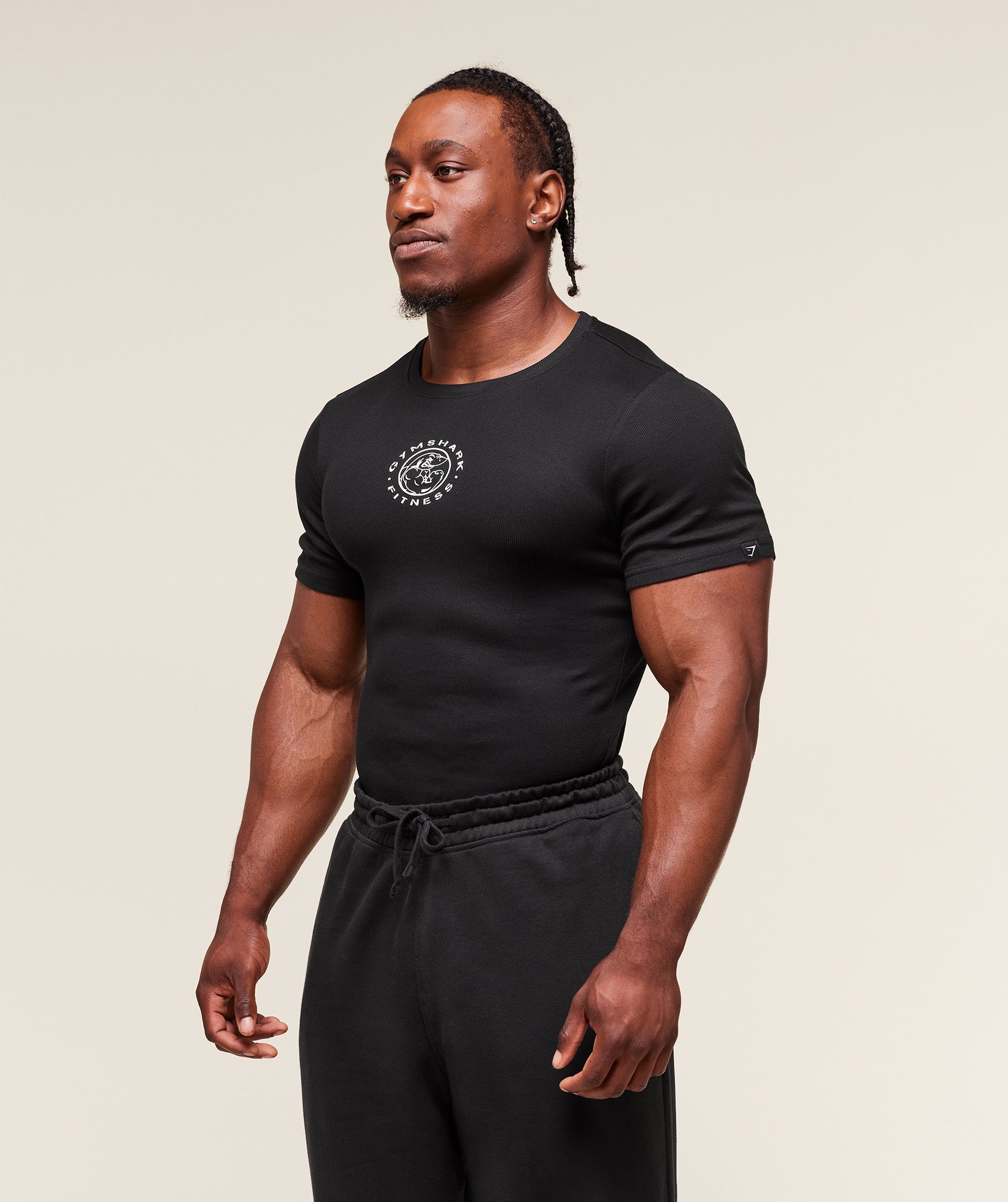 Gymshark Lifting Club Ribbed T-Shirt Black