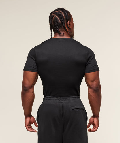 Gymshark Lifting Club Ribbed T-Shirt Black