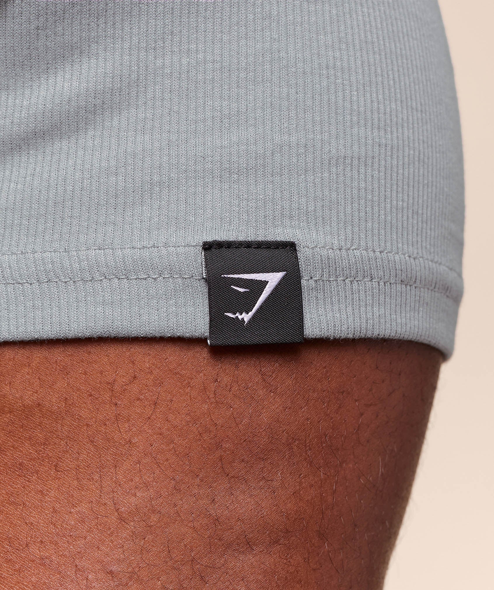Gymshark Lifting Club Ribbed T-Shirt Denim Grey