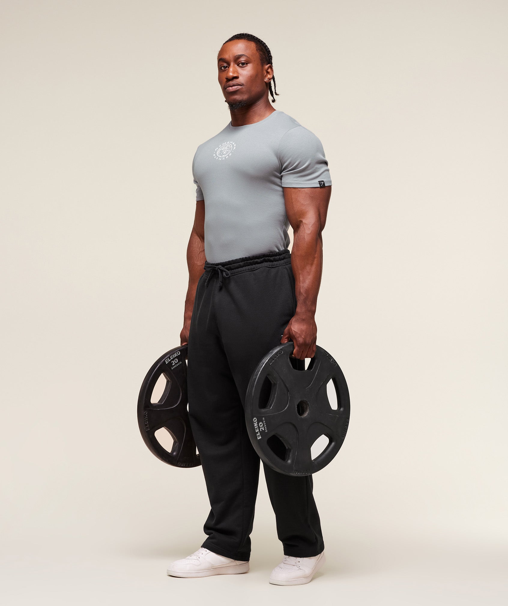 Gymshark Lifting Club Ribbed T-Shirt Denim Grey
