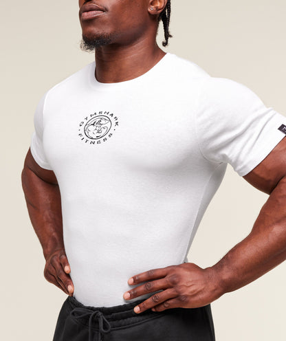Gymshark Lifting Club Ribbed T-Shirt White