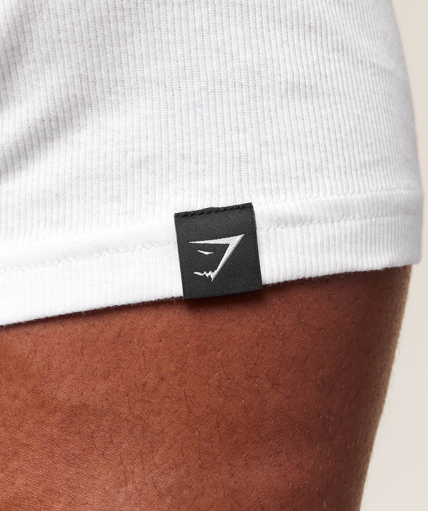 Gymshark Lifting Club Ribbed T-Shirt White