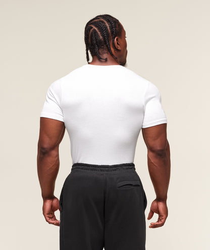 Gymshark Lifting Club Ribbed T-Shirt White