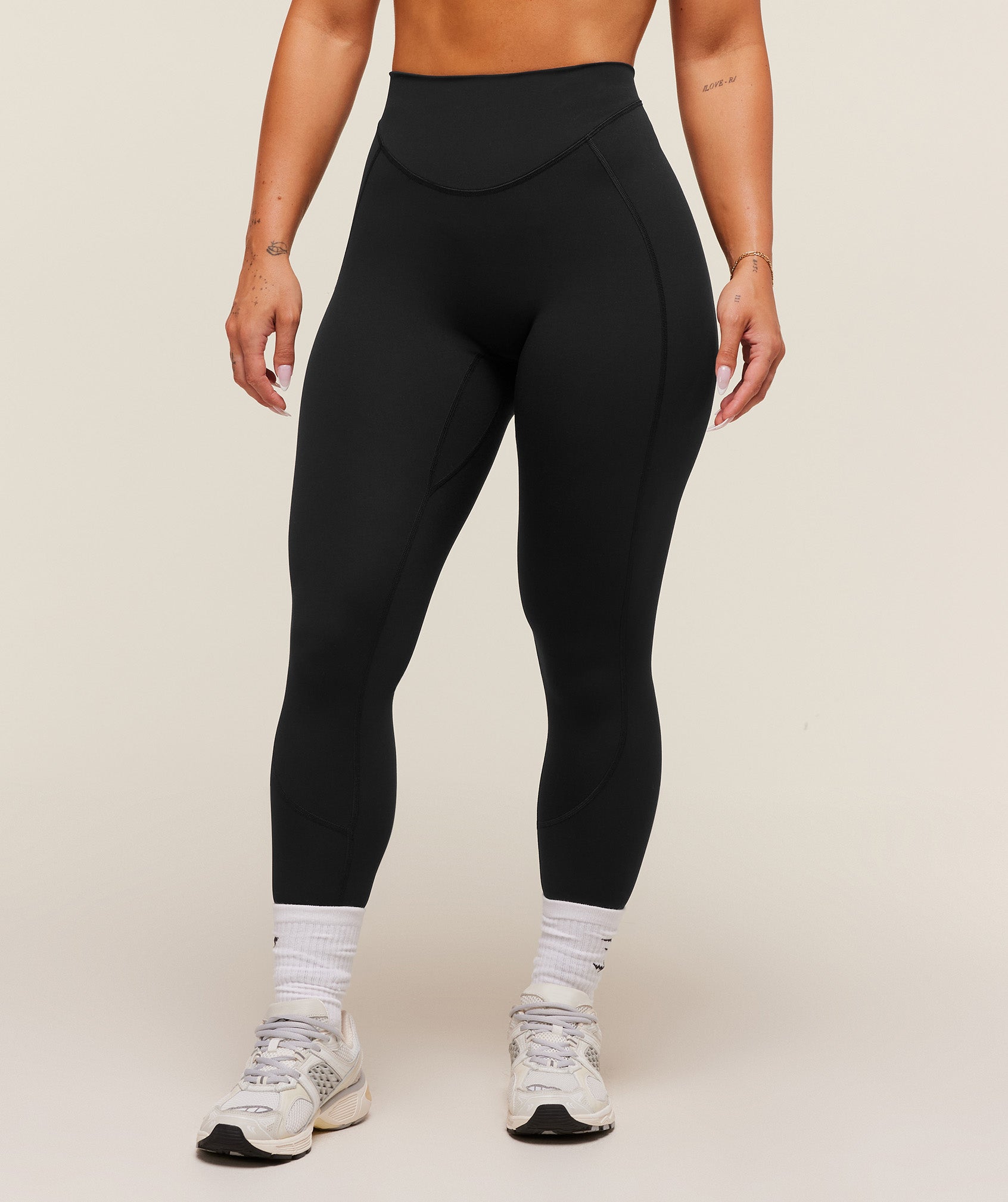 Women's Gymshark Lifting Dipped Waistband Leggings Black