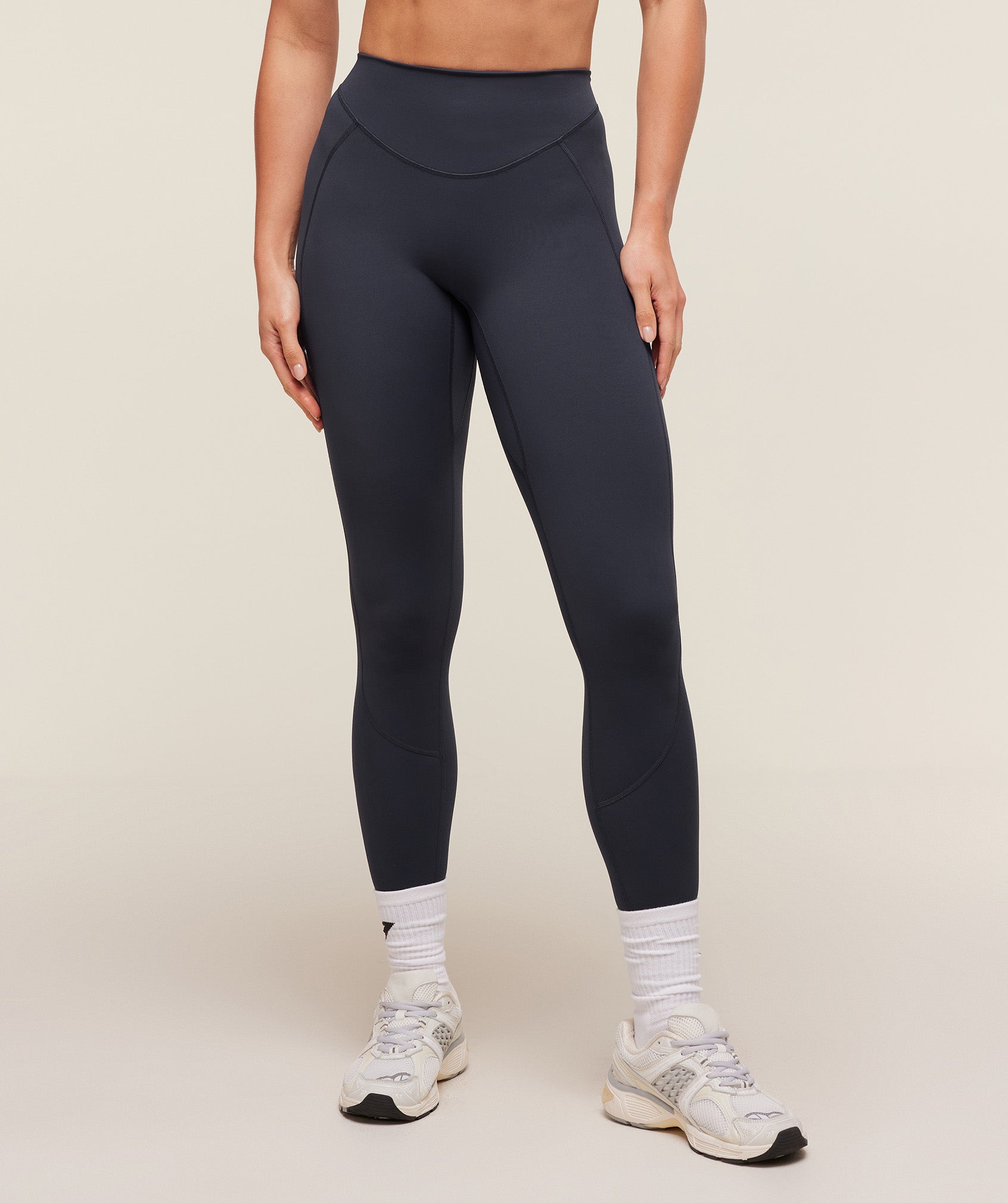 Women's Gymshark Lifting Dipped Waistband Leggings Heavy Blue