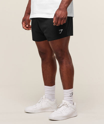 Gymshark Lifting Mesh 5" Shorts Black