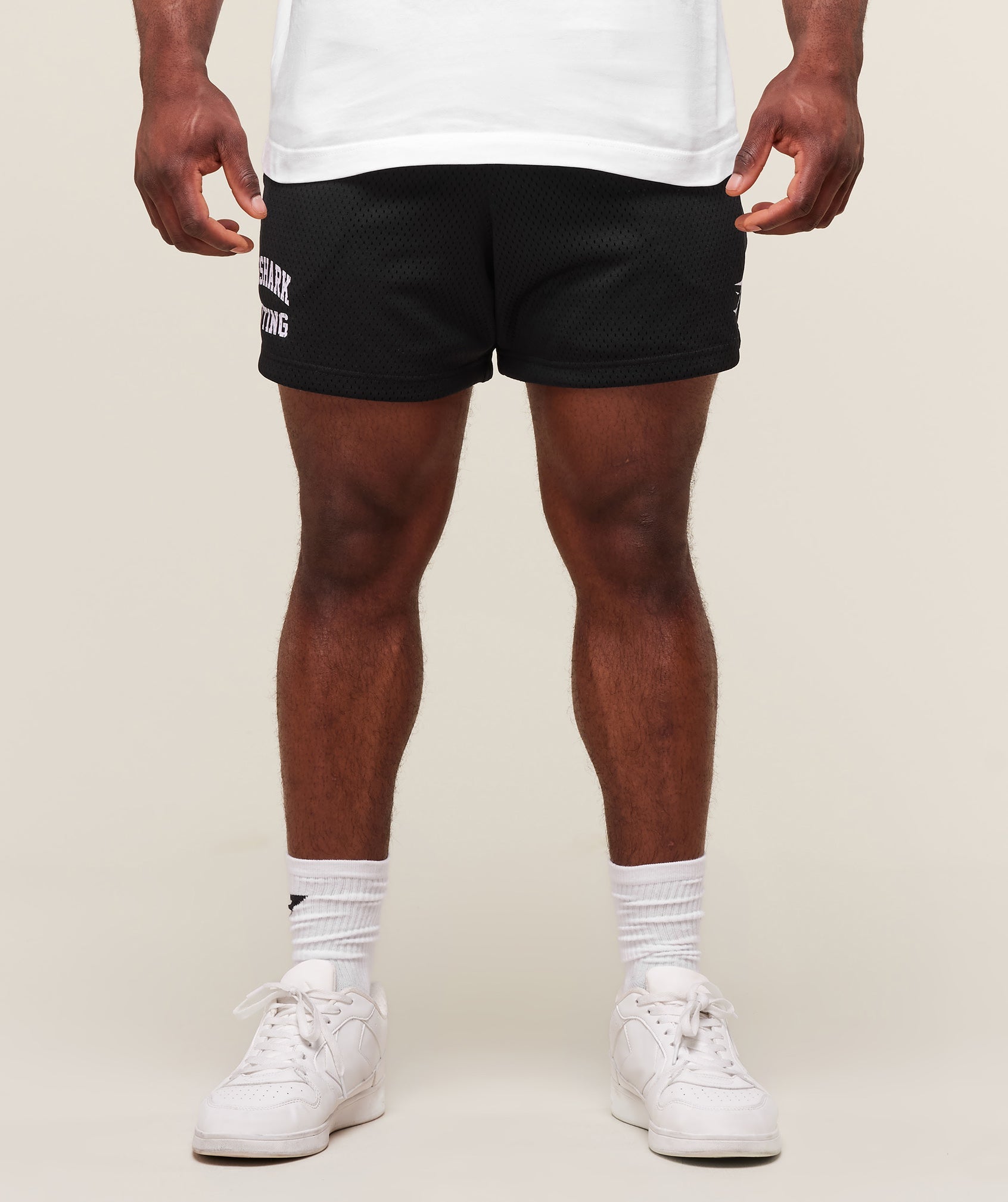 Gymshark Lifting Mesh 5" Shorts Black