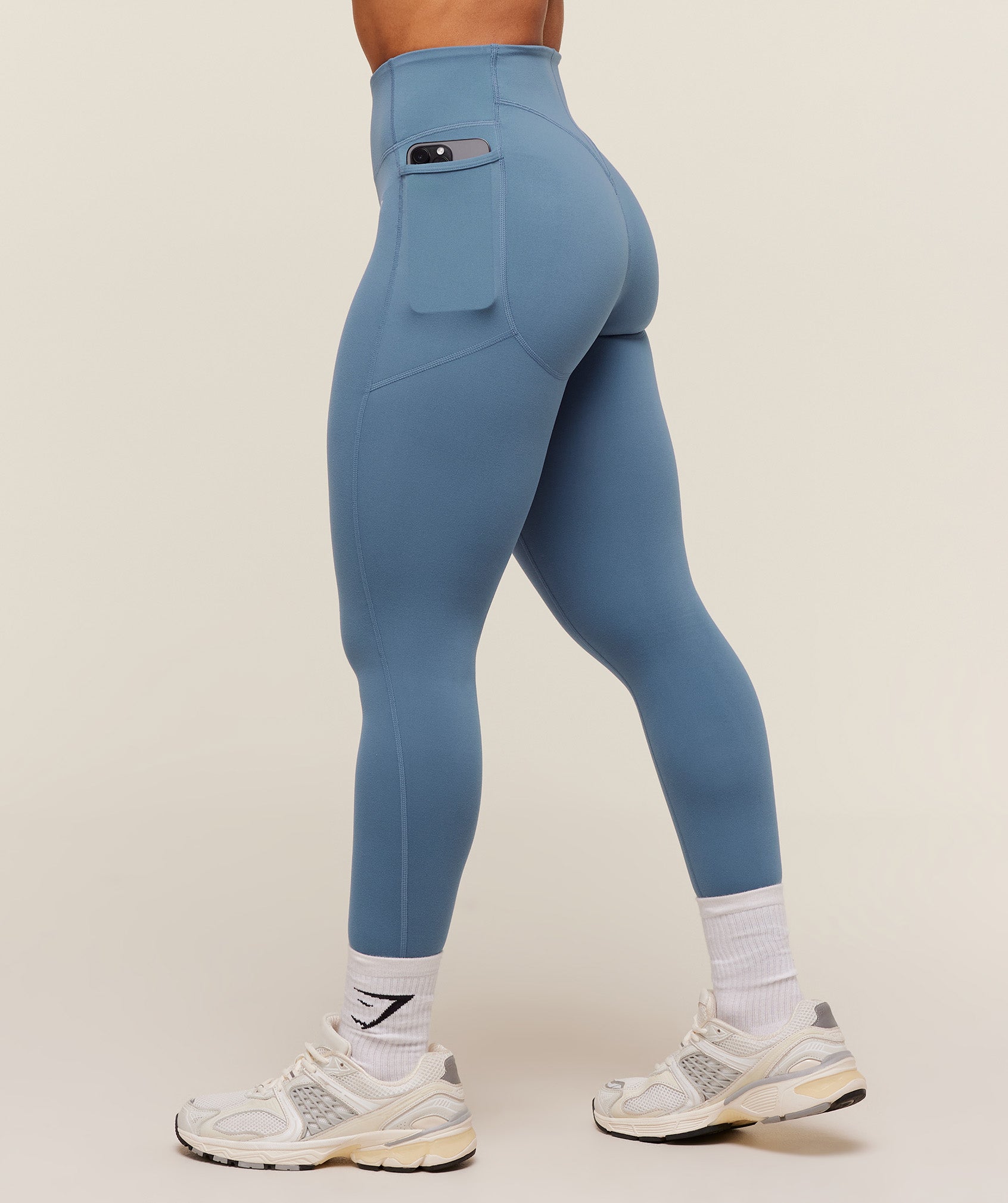 Women's Gymshark Lifting Pocket Leggings Worn Blue