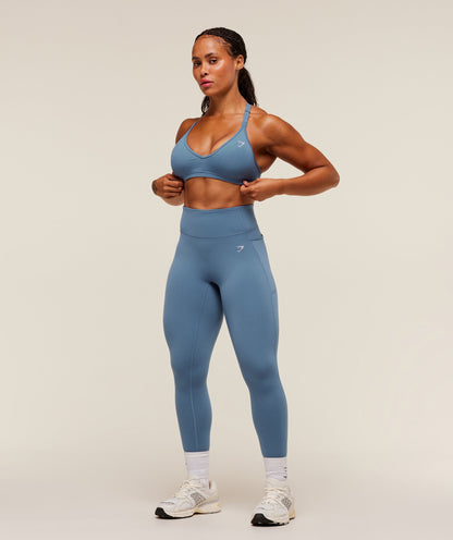 Women's Gymshark Lifting Pocket Leggings Worn Blue