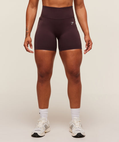 Women's Gymshark Lifting Pocket Shorts Cherry Purple