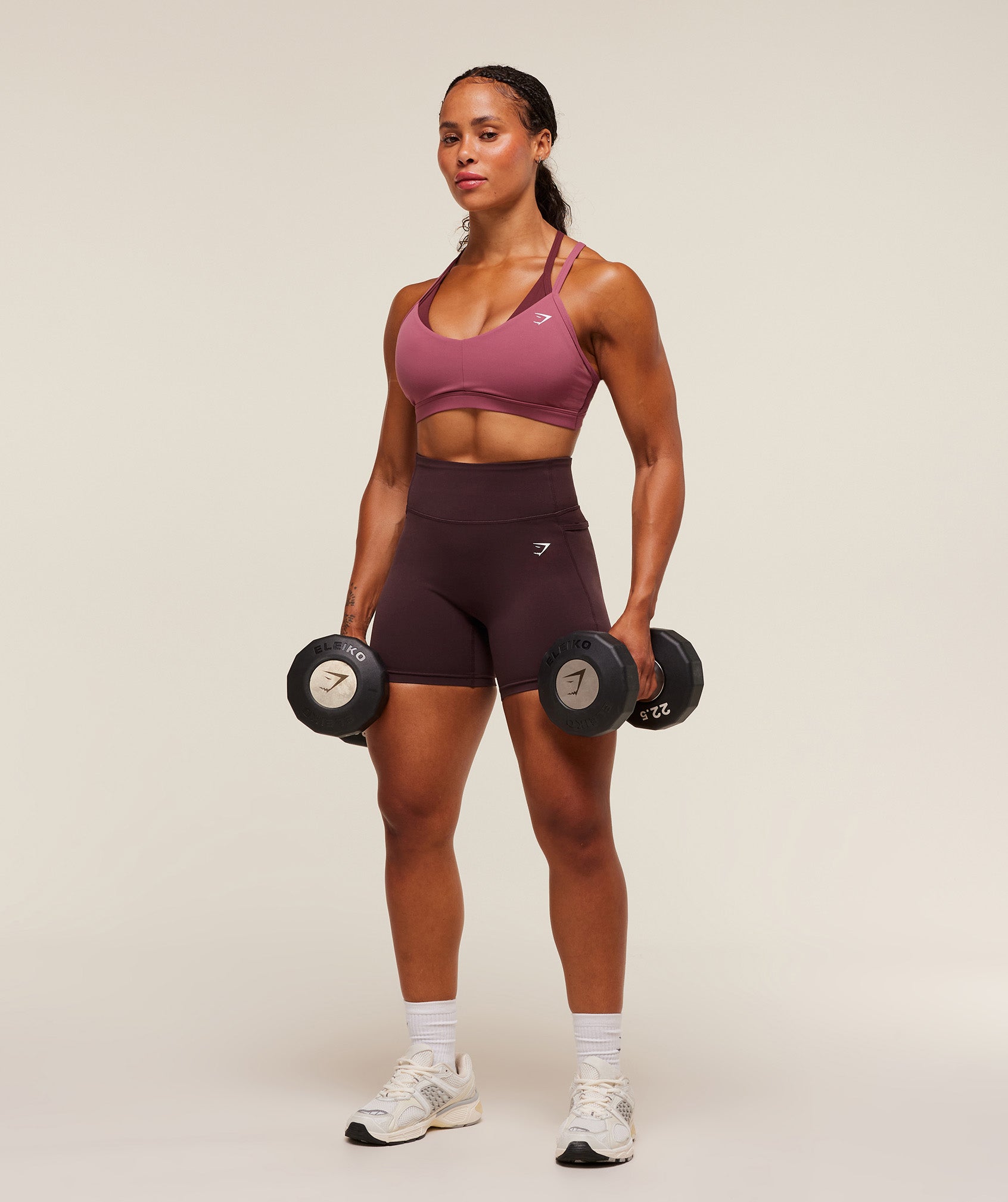 Women's Gymshark Lifting Pocket Shorts Cherry Purple