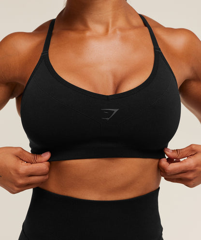 Women's Gymshark Activate Seamless Bralette Black