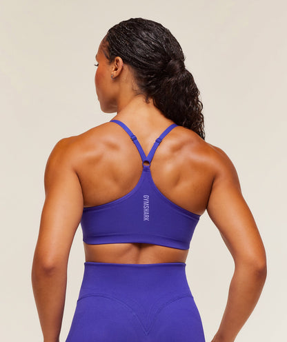 Women's Gymshark Activate Seamless Bralette Cobalt Purple