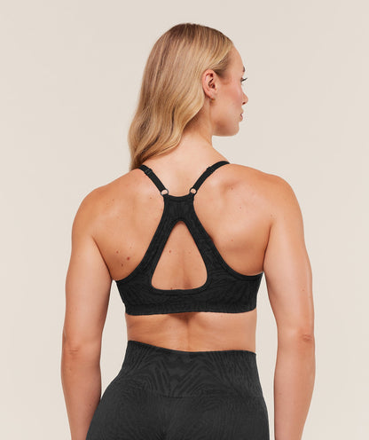 Women's Gymshark Adapt Animal Seamless Sports Bra Black