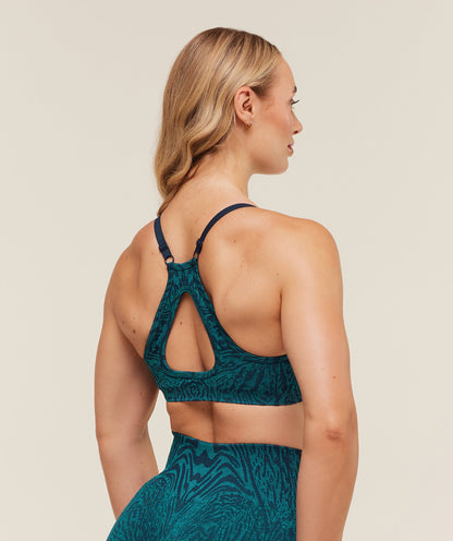 Women's Gymshark Adapt Animal Seamless Sports Bra Navy