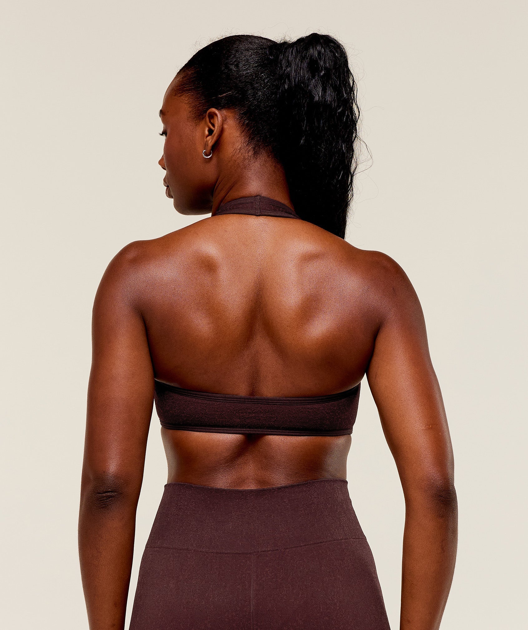 Women's Gymshark Adapt Fleck X Whitney Halterneck Sports Bra Cherry Purple